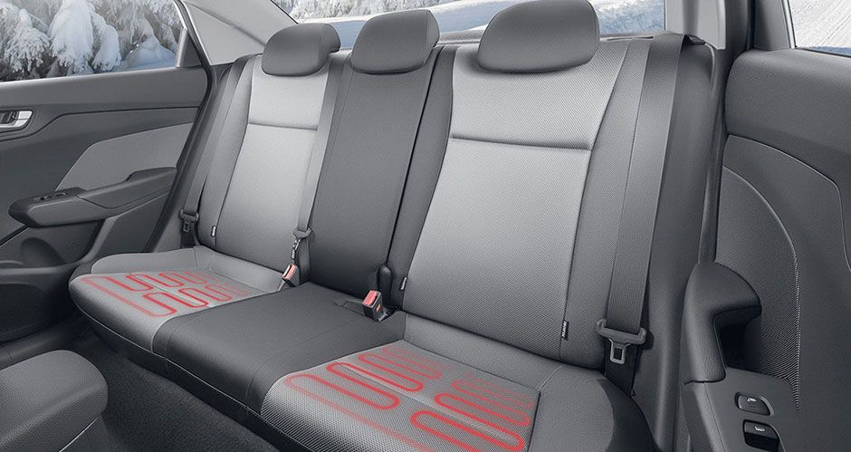 Подогрев передних и задних сидений в Hyundai Accent