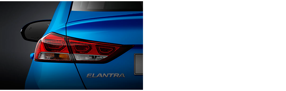 Світлодіодні задні габаритні вогні нової Hyundai Elantra