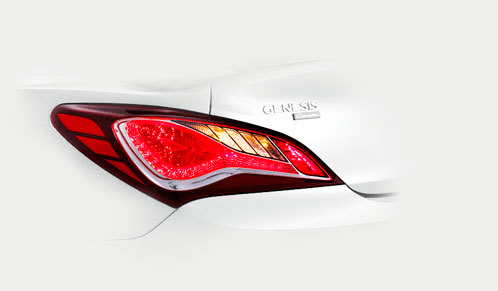 Светодиодные задние фонари Hyundai Genesis Coupe