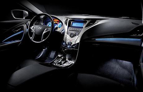 Изысканная подсветка салона Hyundai i40 Grandeur