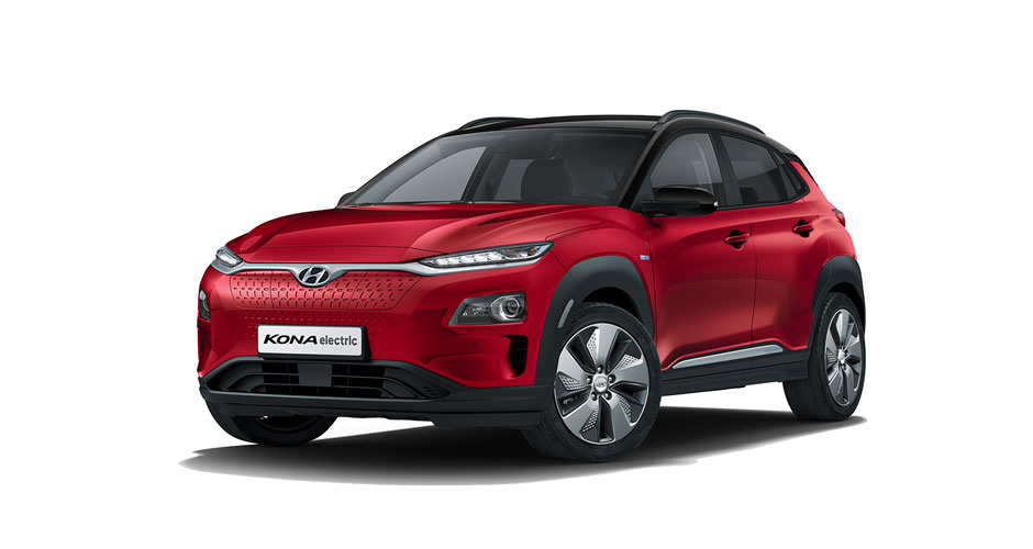 Kona Electric - Pulse Red with Black Roof